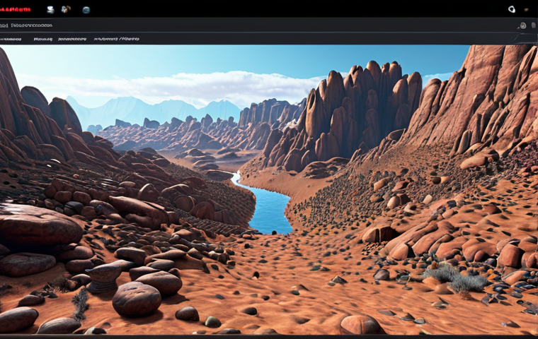 ** A customizable, flexible metaverse landscape. Focus on showing the potential for detailed customization, reflecting a creator's unique vision. Use visual cues to suggest scripting and coding capabilities.

**