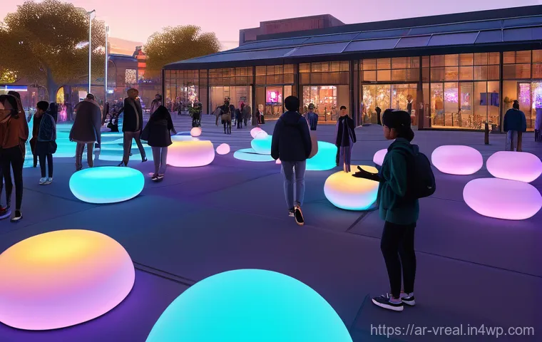 메타버스 플랫폼 개발을 위한 성공 사례 분석 - **Vibrant Metaverse Community Gathering:** A wide shot of a bustling, futuristic metaverse plaza at ...